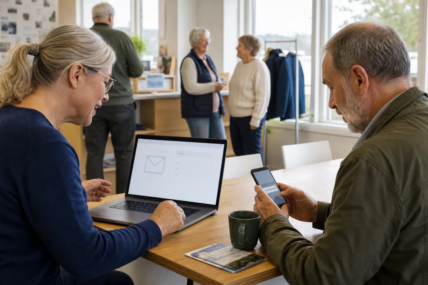 Koordinator sender en sikker medlemsinvitation fra foreningens klubhus