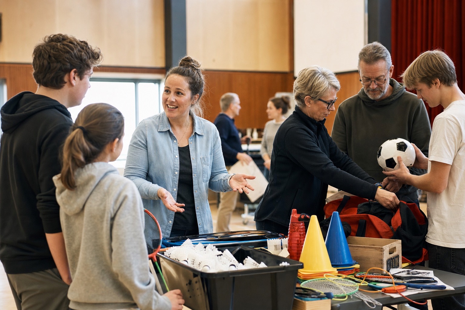 En frivilligkoordinator forbinder to små teams omkring foreningens udstyr
